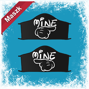 Mine & mine páros maszk (2db) - fekete