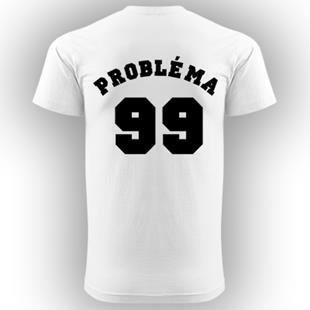 Problémák&Megoldás Férfi fehér kereknyakú póló